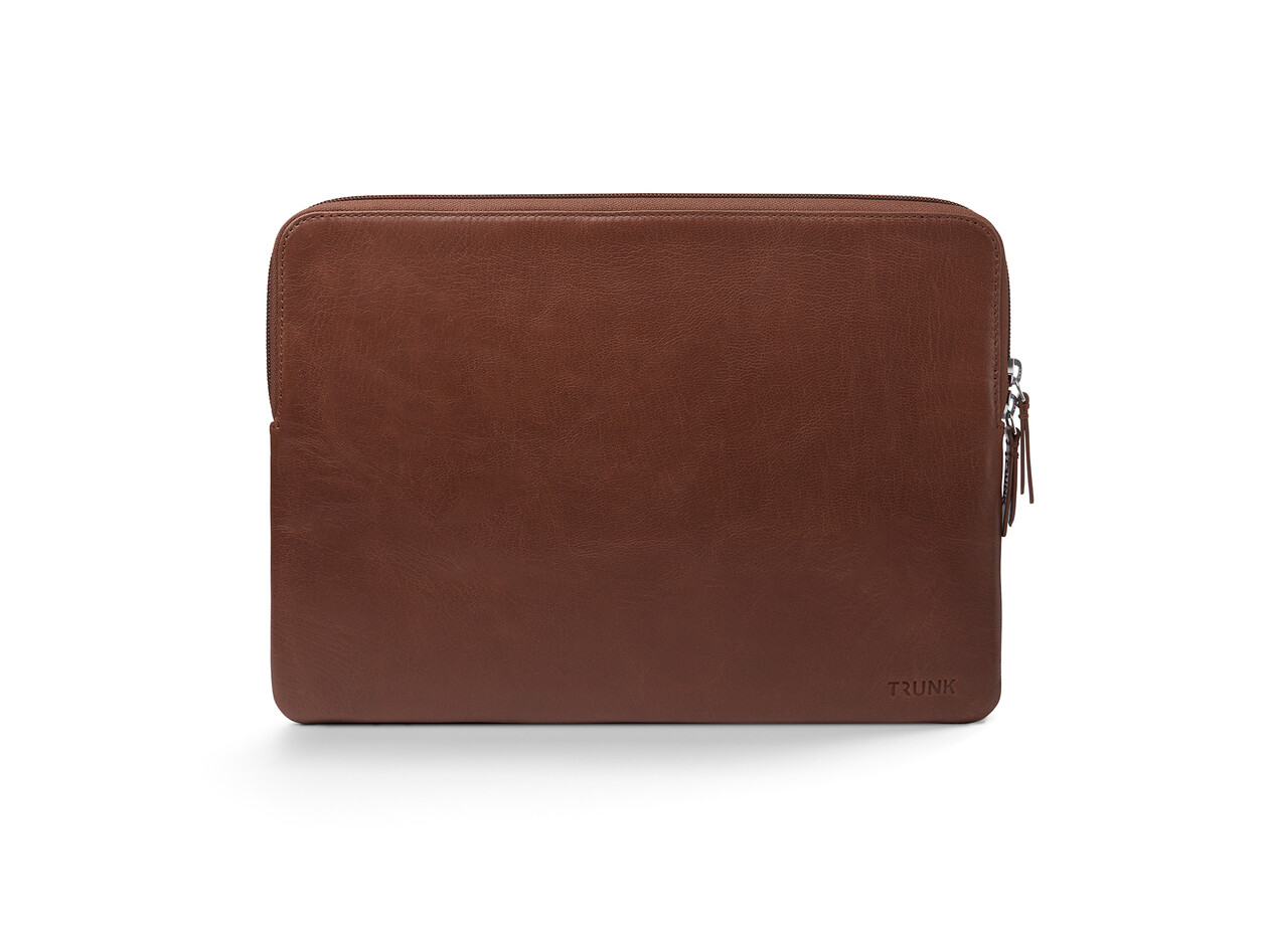 Trunk Leder Sleeve für MacBook Air/MacBook Pro 13", braun