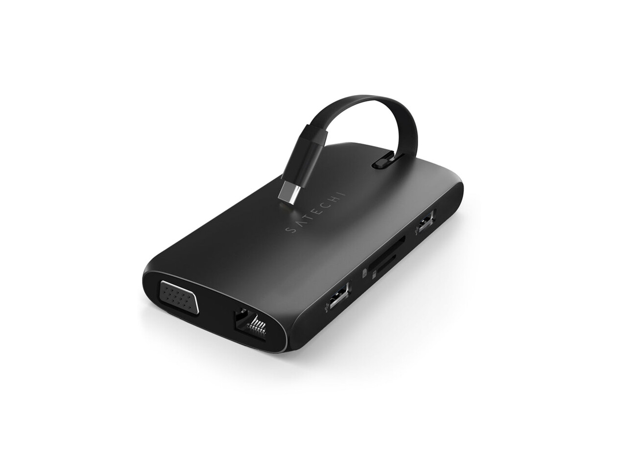 Satechi Type-C On-the-Go Multiport Adapter, schwarz