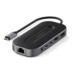 Satechi USB4 Multiport Adapter mit 2.5G Ethernet, space grau