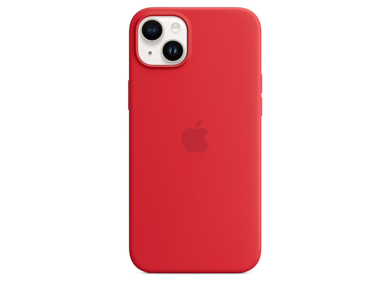 Apple iPhone 14 Plus Silicone Case mit MagSafe, (PRODUCT)RED