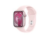 Apple Watch Series 9 GPS, Aluminium rosé, 41mm mit Sportarmband, hellrosa - M/L