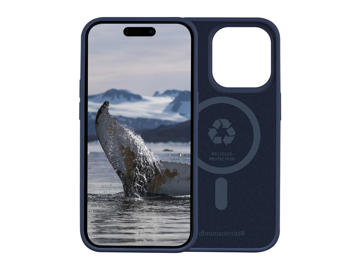 dbramante Monaco Silikon Case mit MagSafe für iPhone 15 Pro, pazifik blau