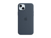 Apple iPhone 15 Plus Silikon Case mit MagSafe, sturmblau