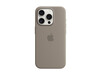 Apple iPhone 15 Pro Silikon Case mit MagSafe, tonbraun