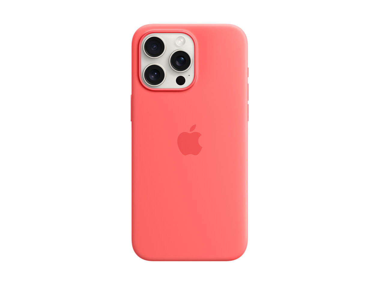 Apple iPhone 15 Pro Max Silikon Case mit MagSafe, guave pink