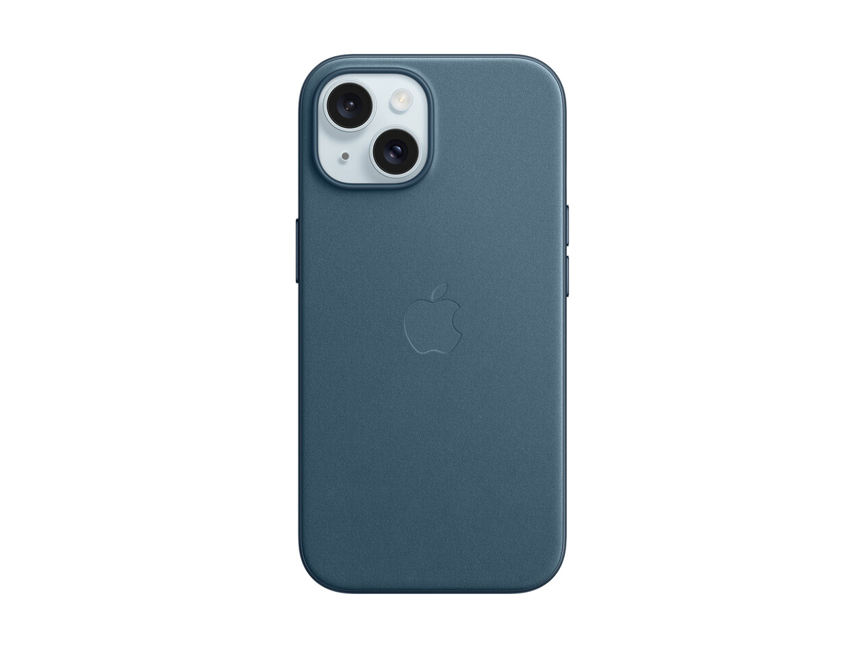 Apple iPhone 15 Feingewebe Case mit MagSafe, pazifikblau