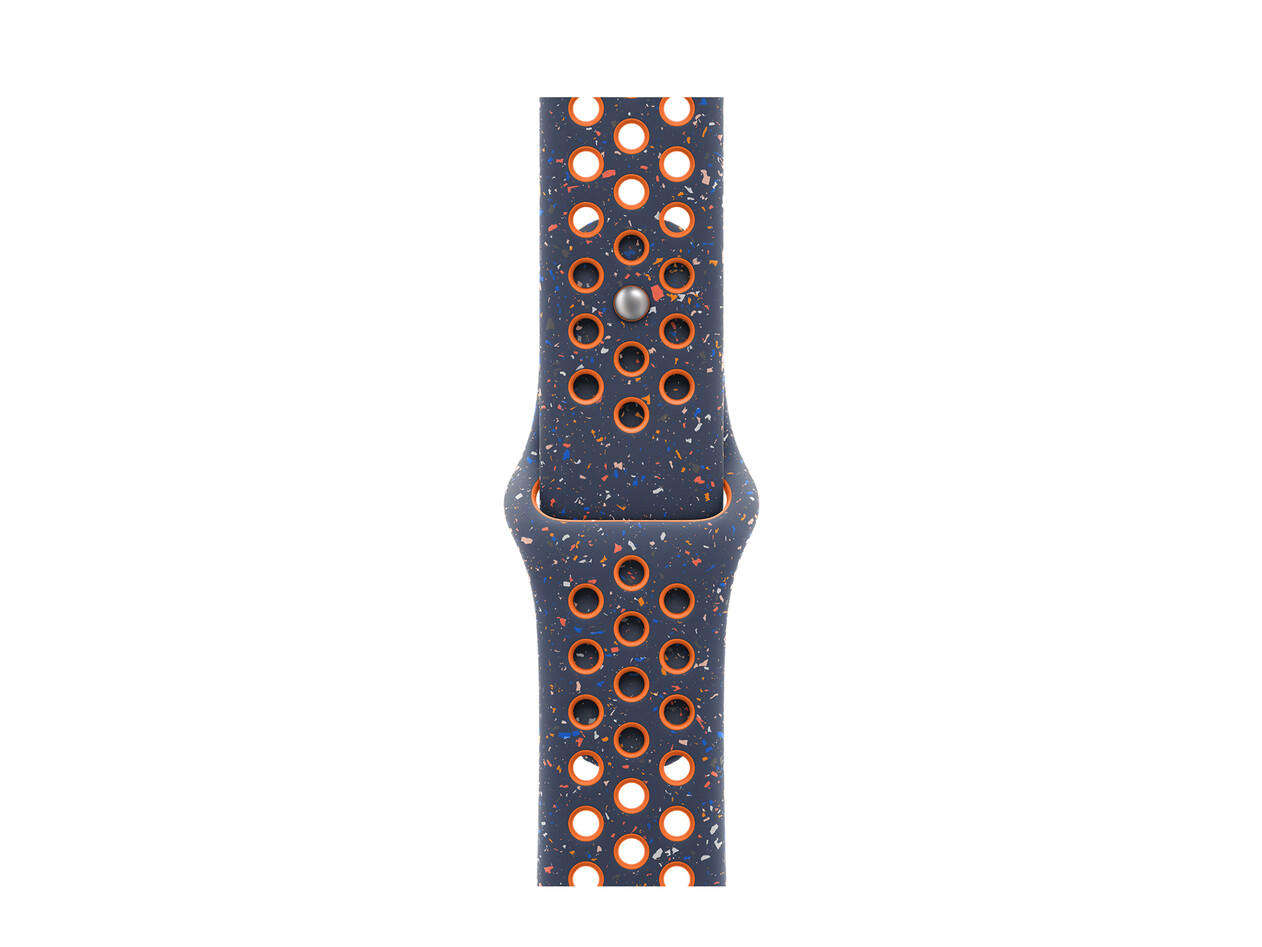 Apple Watch 45mm Nike Sportarmband, Blue Flame, S/M