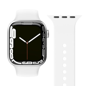 Vonmählen Silikon Loop One für Apple Watch 42/44/45/49 mm, weiß &amp;gt;