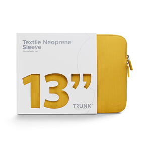 Trunk Textile Neopren Sleeve gerippt für MacBook Air/MacBook Pro 13&amp;quot;, gelb