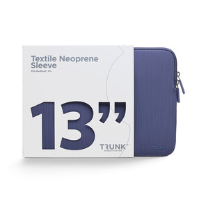 Trunk Textile Neopren Sleeve gerippt für MacBook Air/MacBook Pro 13&amp;quot;, blau
