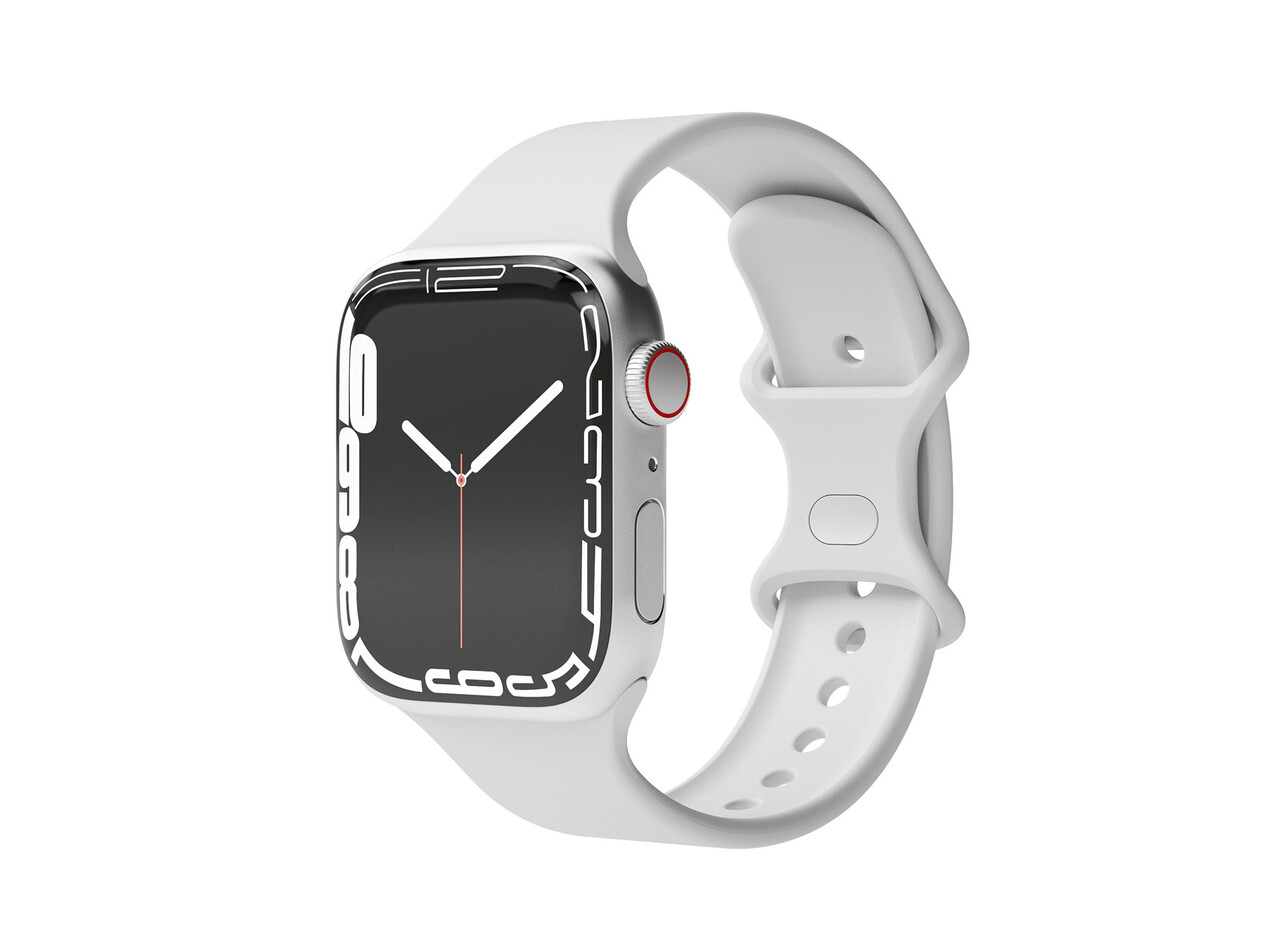 Vonmählen Silikon Loop One für Apple Watch 42/44/45/49 mm, hellgrau