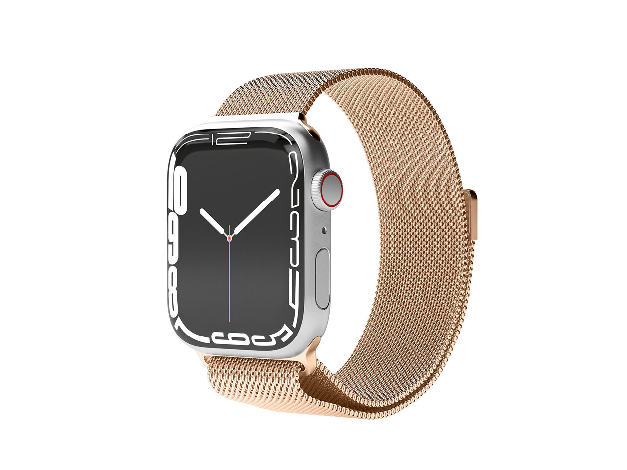 Vonmählen Milanesearmband für Apple Watch 42/44/45/49 mm, rose gold
