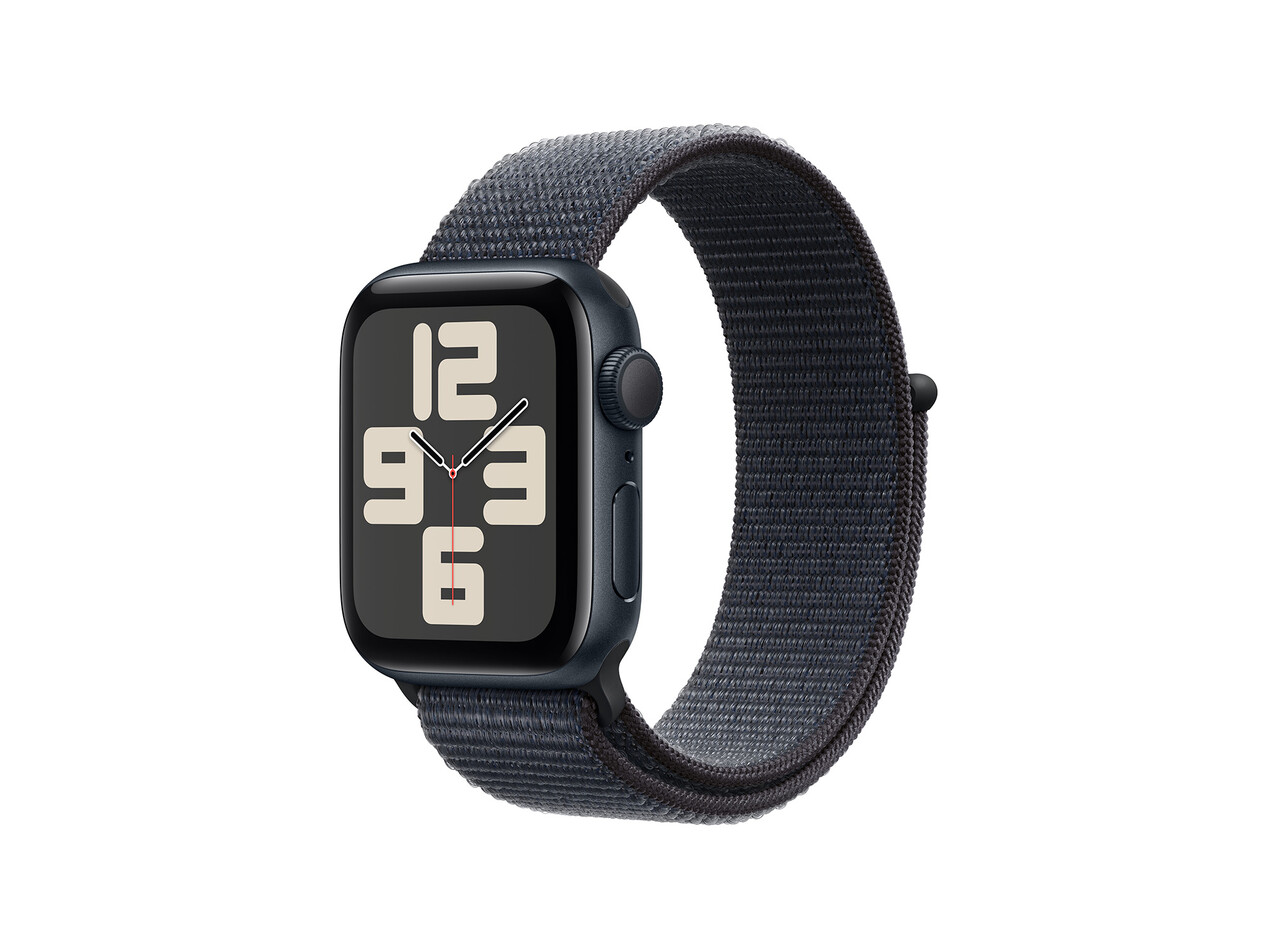 Apple Watch SE GPS, Aluminium mitternacht, 40mm mit Sport Loop, tinte