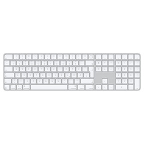 Apple Magic Keyboard mit Touch ID und Ziffernblock für Mac mit Apple Chip, weiße Tasten, Deutsch