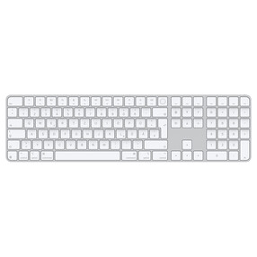 Apple Magic Keyboard mit Touch ID und Ziffernblock für Mac mit Apple Chip, weiße Tasten, Deutsch