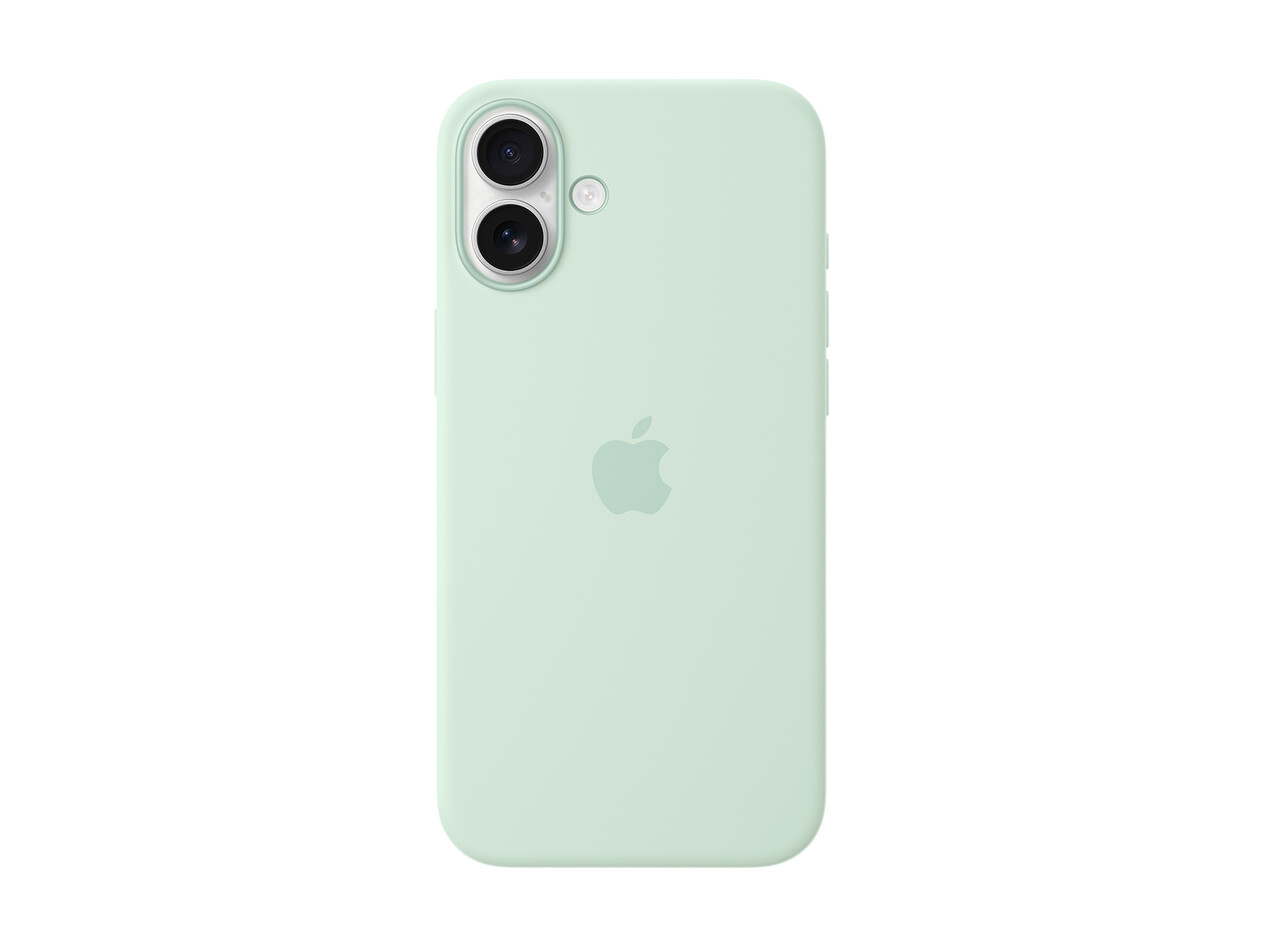 Apple iPhone 16 Plus Silikon Case mit MagSafe, aquamarin