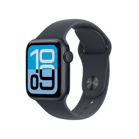 Apple Watch SE 3 GPS + Cellular, 40 mm Aluminiumgehäuse Mitternacht, Sportarmband Mitternacht – S/M
