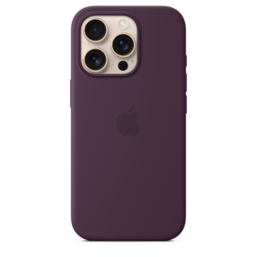 iPhone 16 Pro Silikon Case mit MagSafe – Pflaume